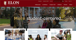 Desktop Screenshot of elon.edu
