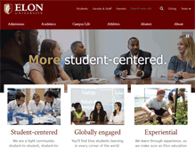 Tablet Screenshot of elon.edu